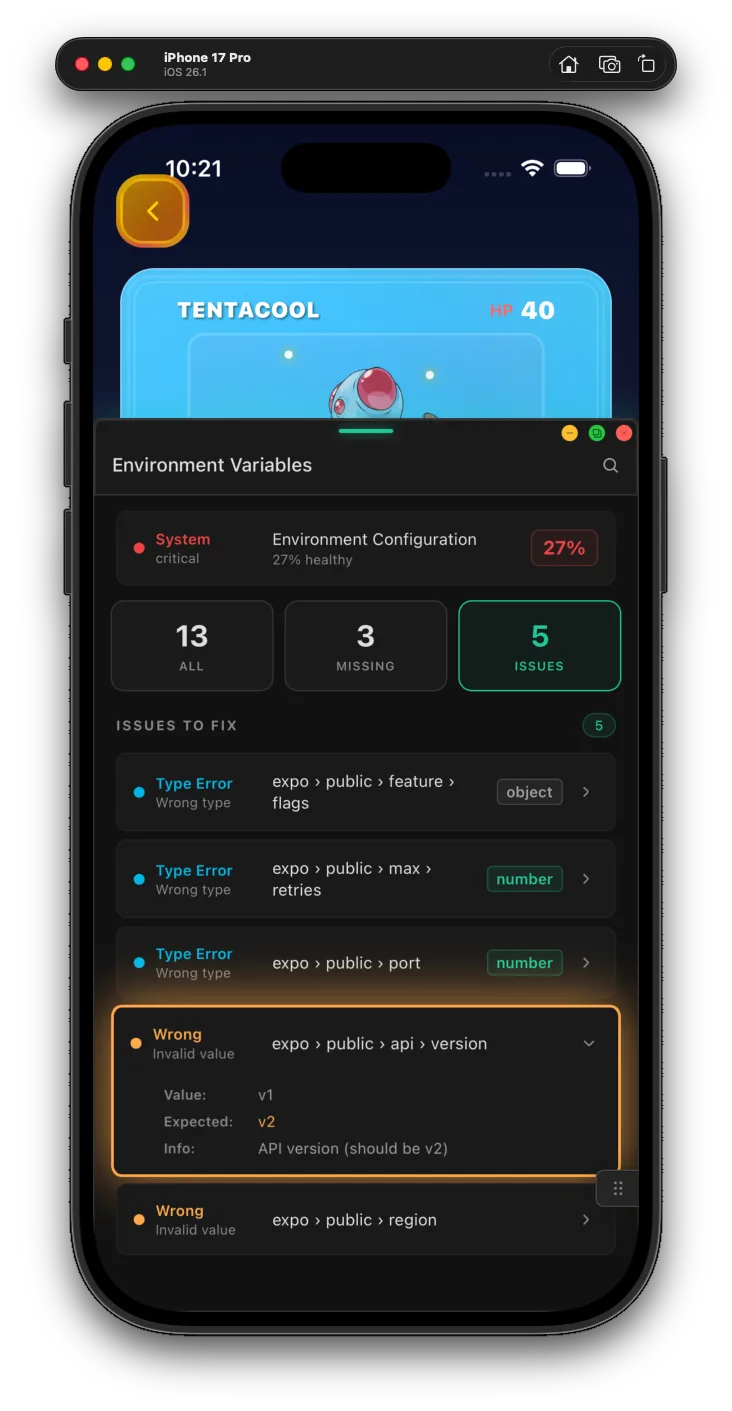 Custom env validators